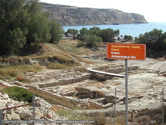 archaeological site kommos crete