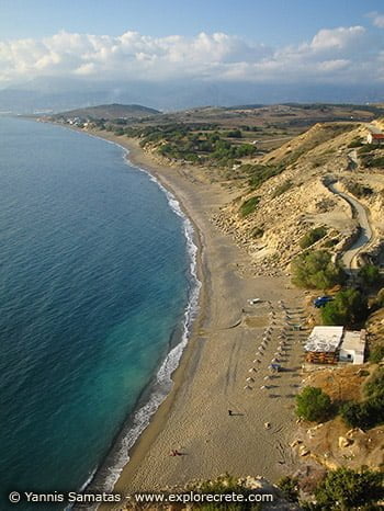 beach kommos in crete