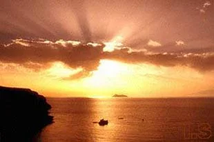 sundown at kommos beach