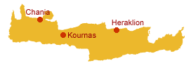 kournas at crete map