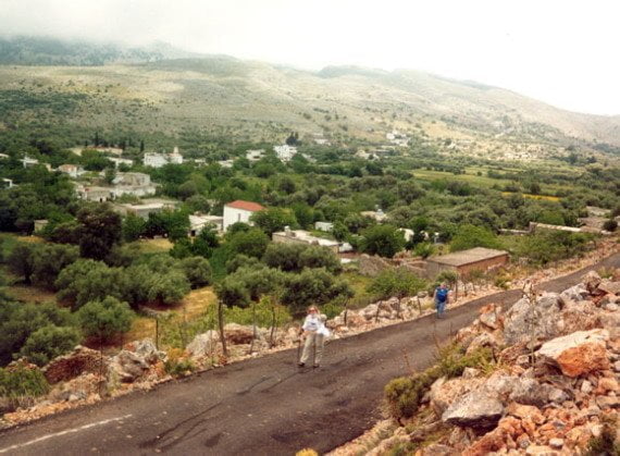 the village of Anopolis in Crete