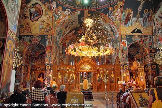 agios nektarios church in malia