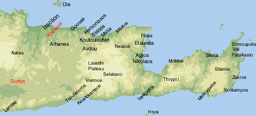 Heraklion map