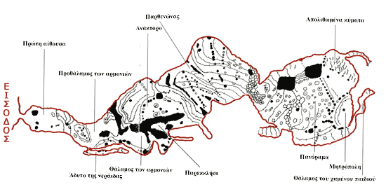 map of the Cave in Zoniana