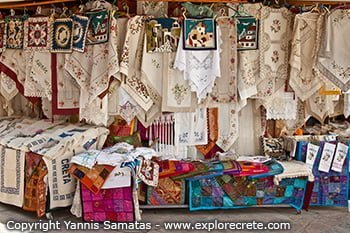 tourist market at matala