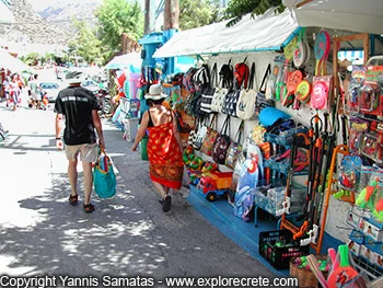 shopping souvenirs at paleochora
