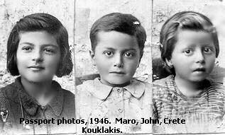 photo of Kouklakis family in 1946