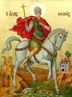 saint minas or agios minas, the protector saint of heraklion