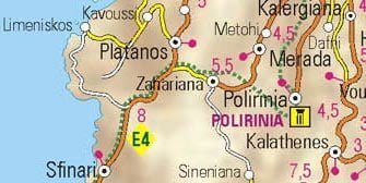 Walk from Sfinari to Platanos and Fournados