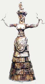 Snake Goddess in the Heraklion arhaeological museum