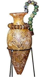 glass vase found in zakros