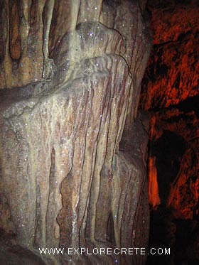 stalagmite in the cave of zoniana