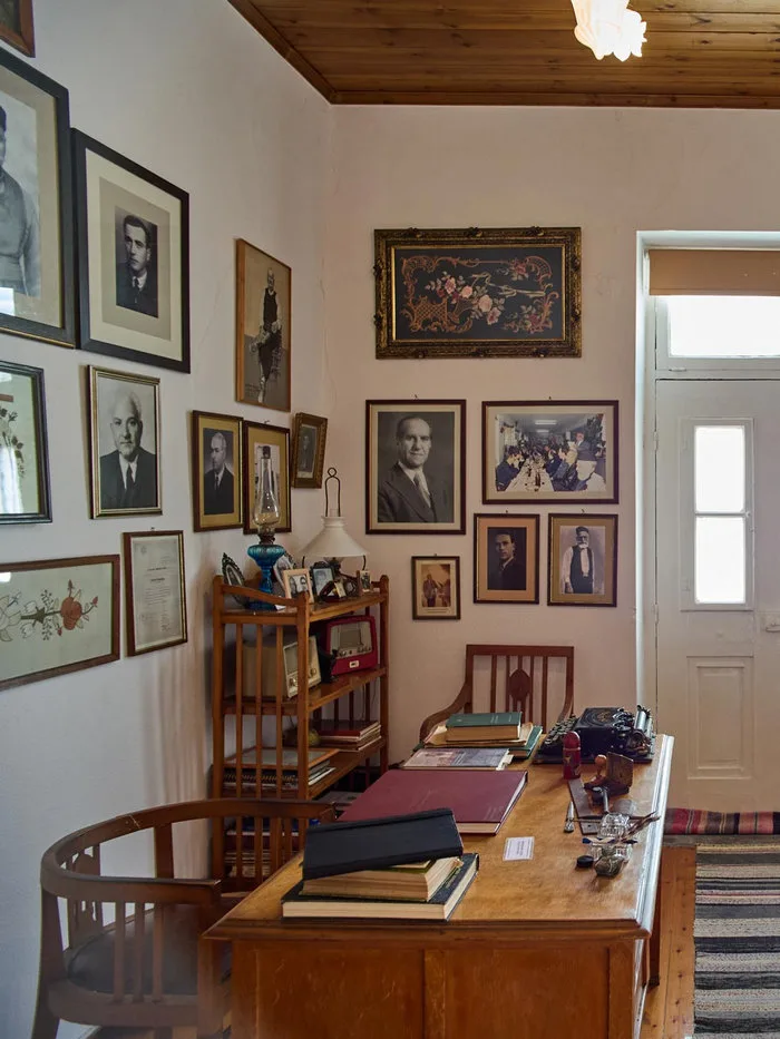 collection of old photographs in the House of Vrahassi in Crete