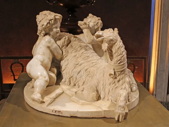 Amalthea and Zeus, Aegis & the Horn of Amalthea