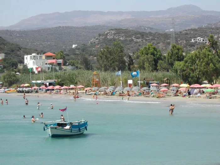 almiros beach near agios nikolaos, crete